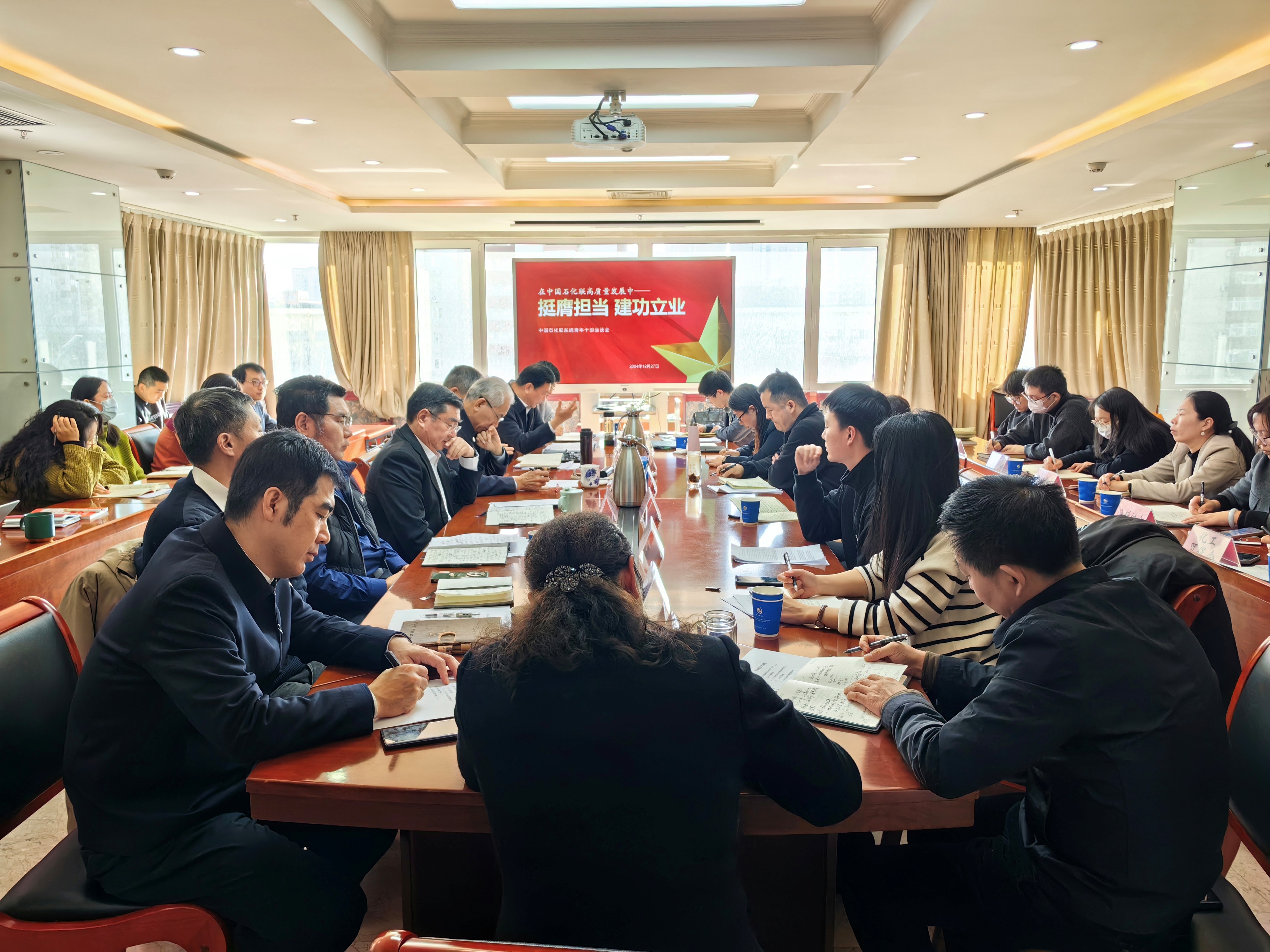 中国石化联召开青年工作座谈会